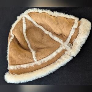 UGG Tan Reversible Sheepskin Winter Hat- Never Worn